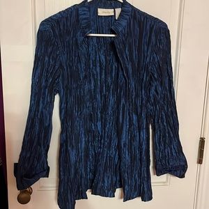 Chicos ladies jacket, navy blue, size 1.